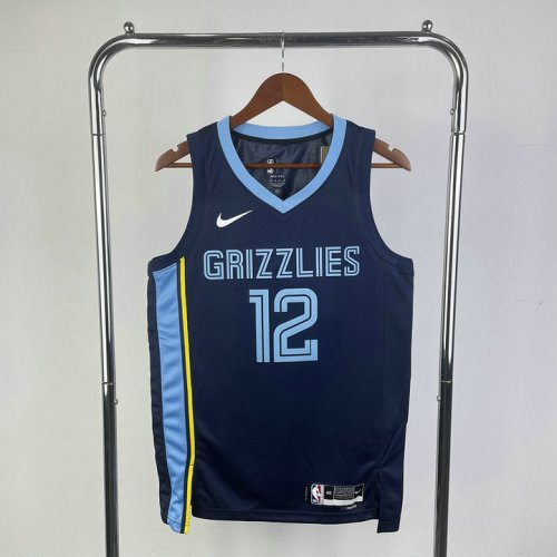 NBA 12 Morant Grizzlies away Maillot Marine